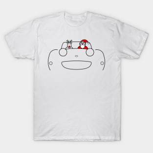 Austin-Healey Frogeye Sprite classic car Christmas special edition T-Shirt